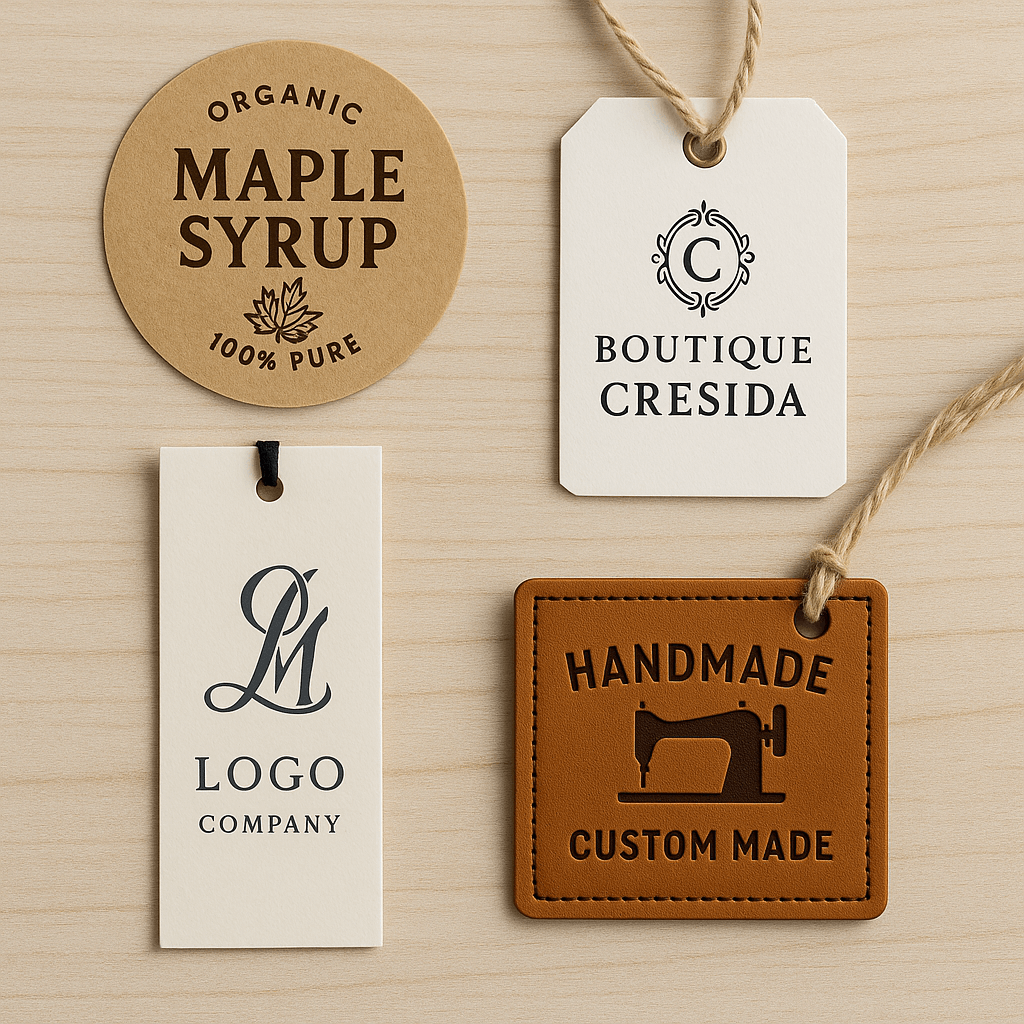 Custom hang tag sample